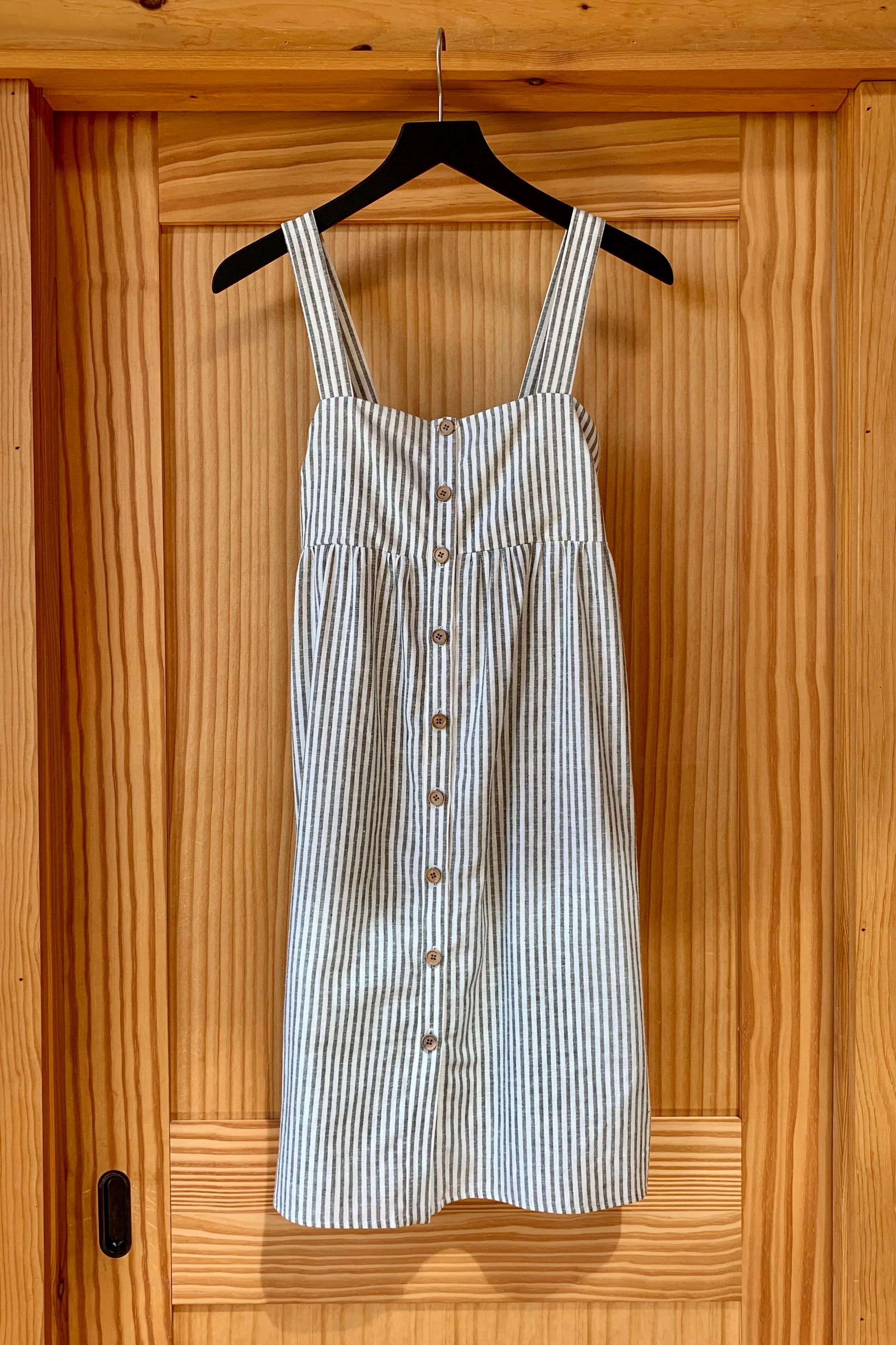 Susie Dress - Juniper Stripe Linen sold by Emerson Fry product image thumbnail 3