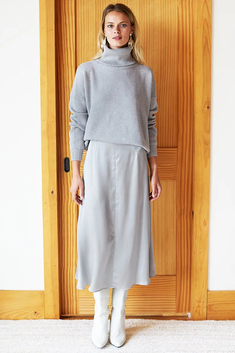 Midi Skirt 2 - Platinum Silk sold by Emerson Fry product image thumbnail 5