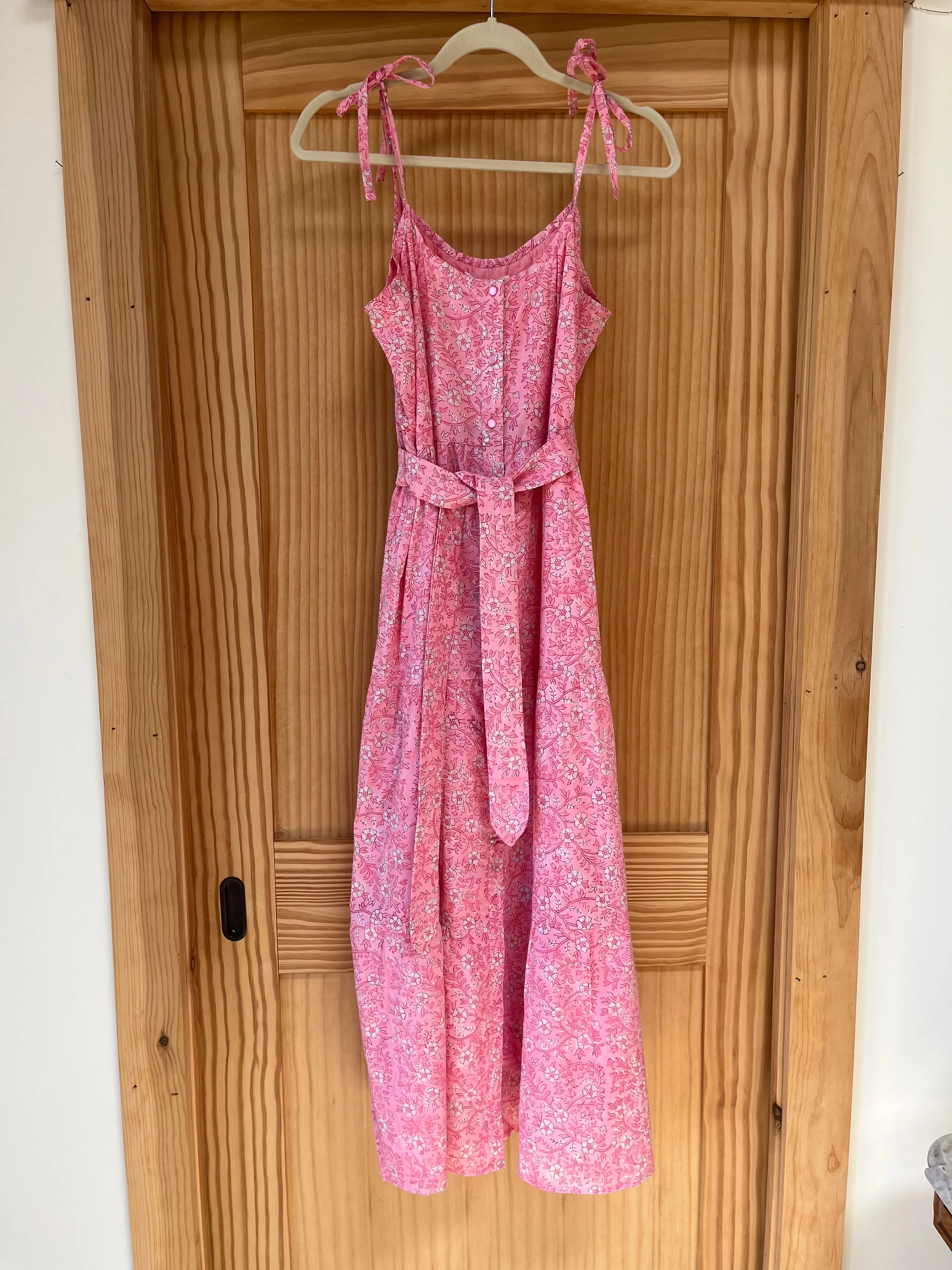 India Button Front Sundress - Crocus Peach Organic sold by Emerson Fry product image thumbnail 2