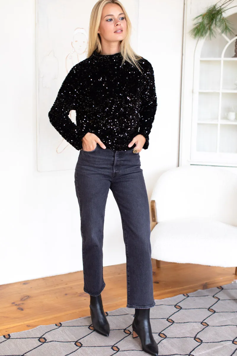 Edie Top - Black Sequin sold by Emerson Fry product image thumbnail 2