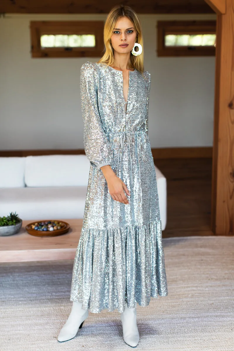 Frances Dress - Silver Sequin sold by Emerson Fry product image thumbnail 4