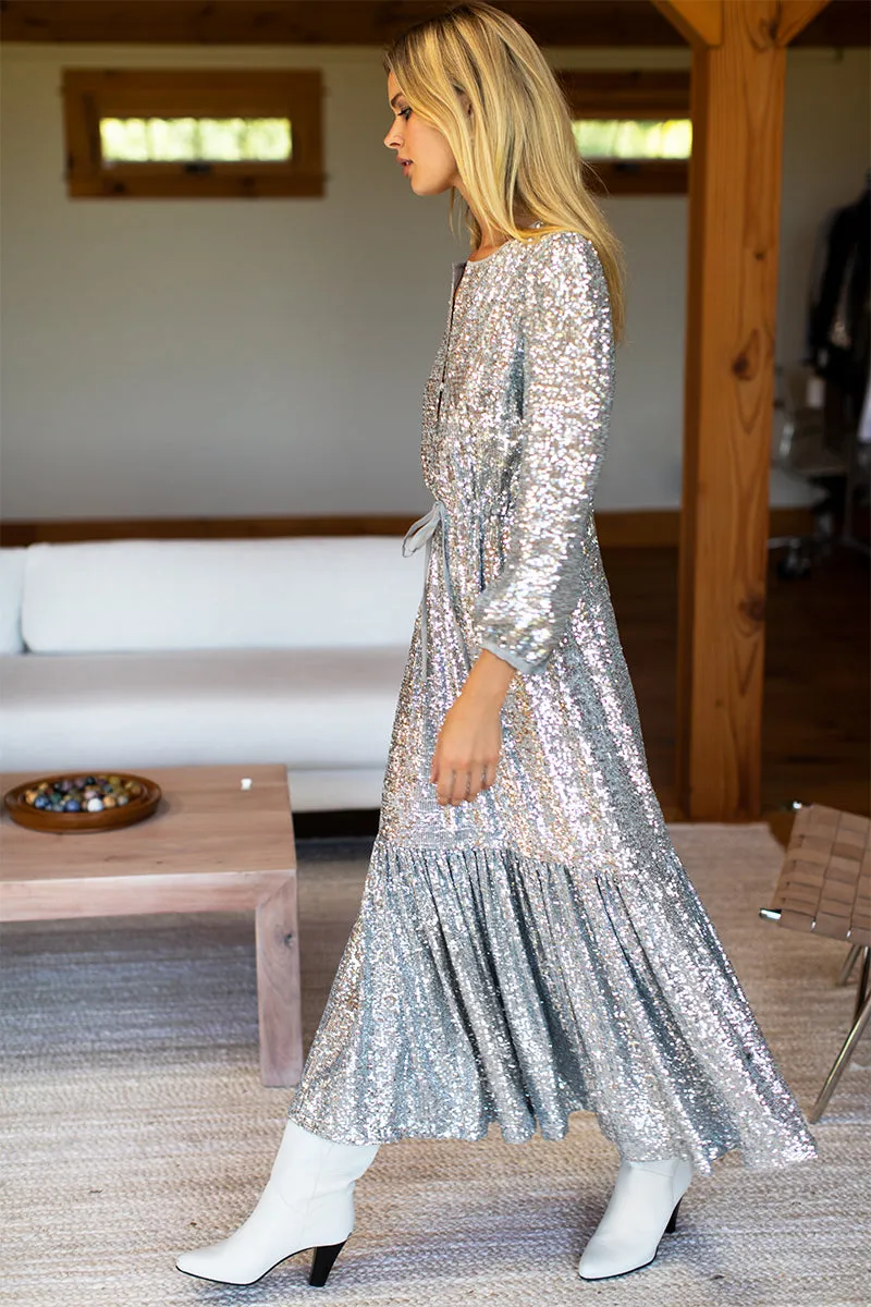 Frances Dress - Silver Sequin sold by Emerson Fry product image thumbnail 2
