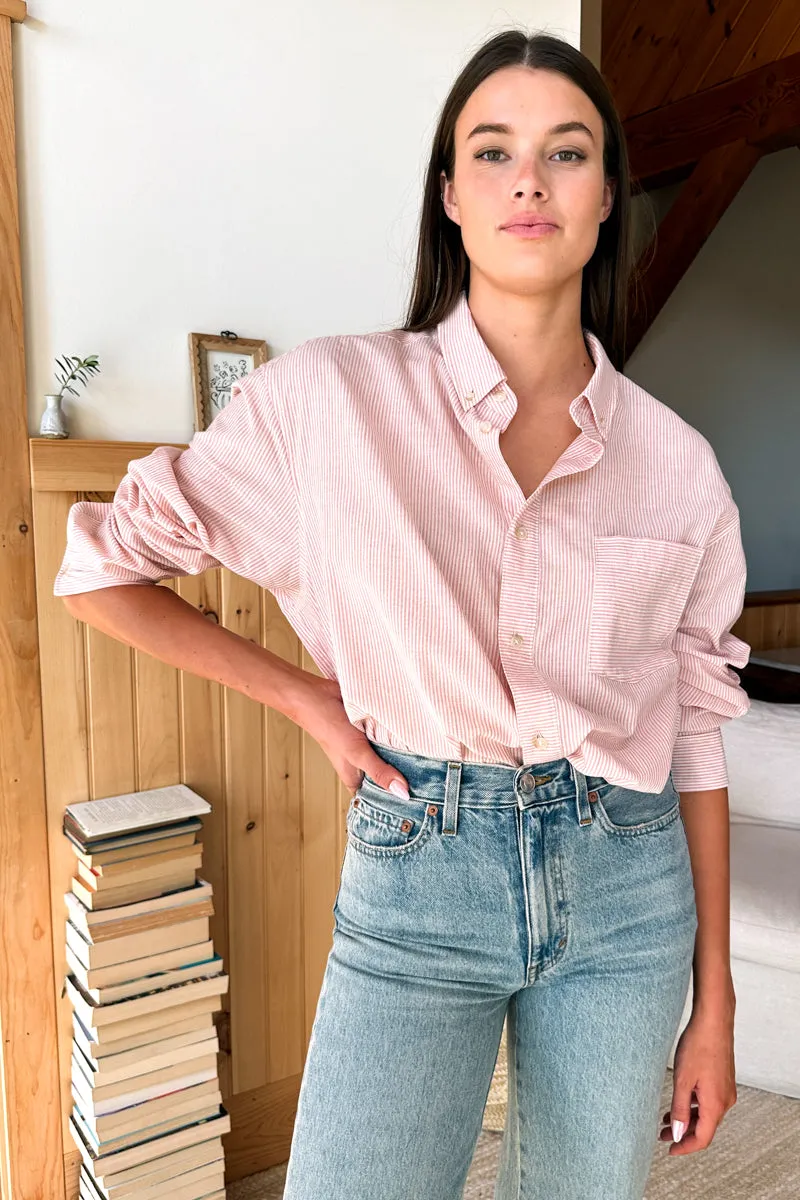 Ryan Shirt - Rose Stripe sold by Emerson Fry