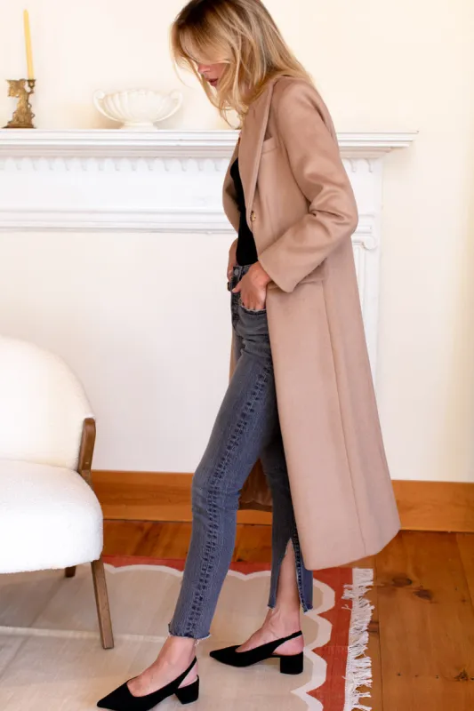 Julius Long Coat - Camel Wool Cashmere sold by Emerson Fry