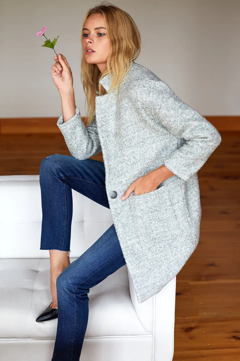 Car Coat - Heather Grey Boucle sold by Emerson Fry product image thumbnail 2