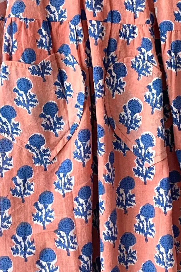 Little Fry Sunshine Dress - Little Marigolds Apple + Blue Organic sold by Emerson Fry product image thumbnail 5