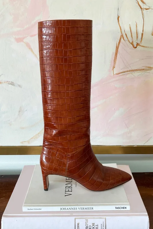 Lou Walking Boot - Cognac Croc sold by Emerson Fry