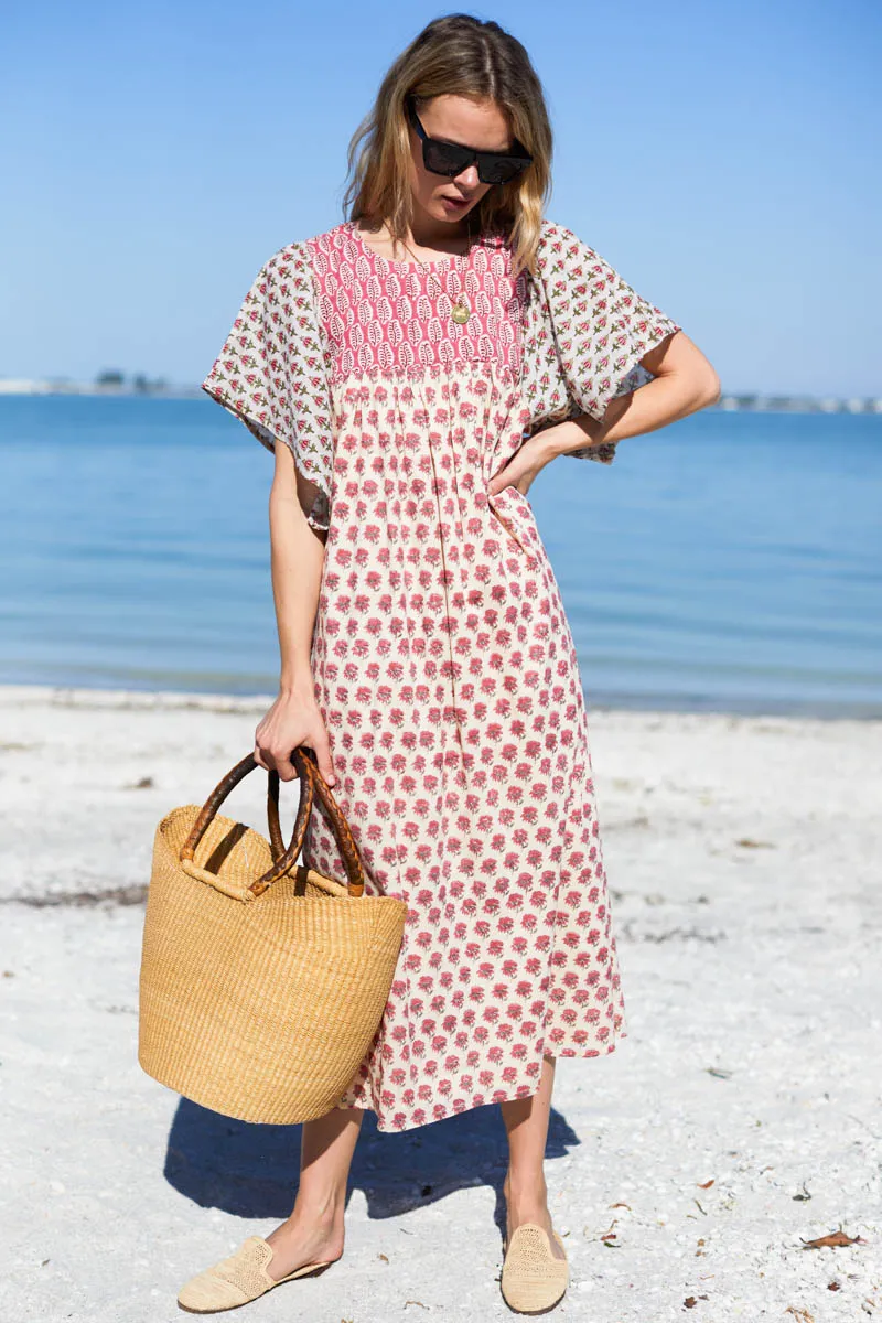 Basalie Midi Dress - Patchwork Rosey Organic sold by Emerson Fry product image thumbnail 4