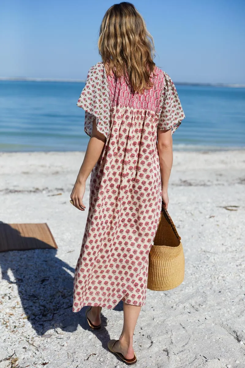 Basalie Midi Dress - Patchwork Rosey Organic sold by Emerson Fry product image thumbnail 5