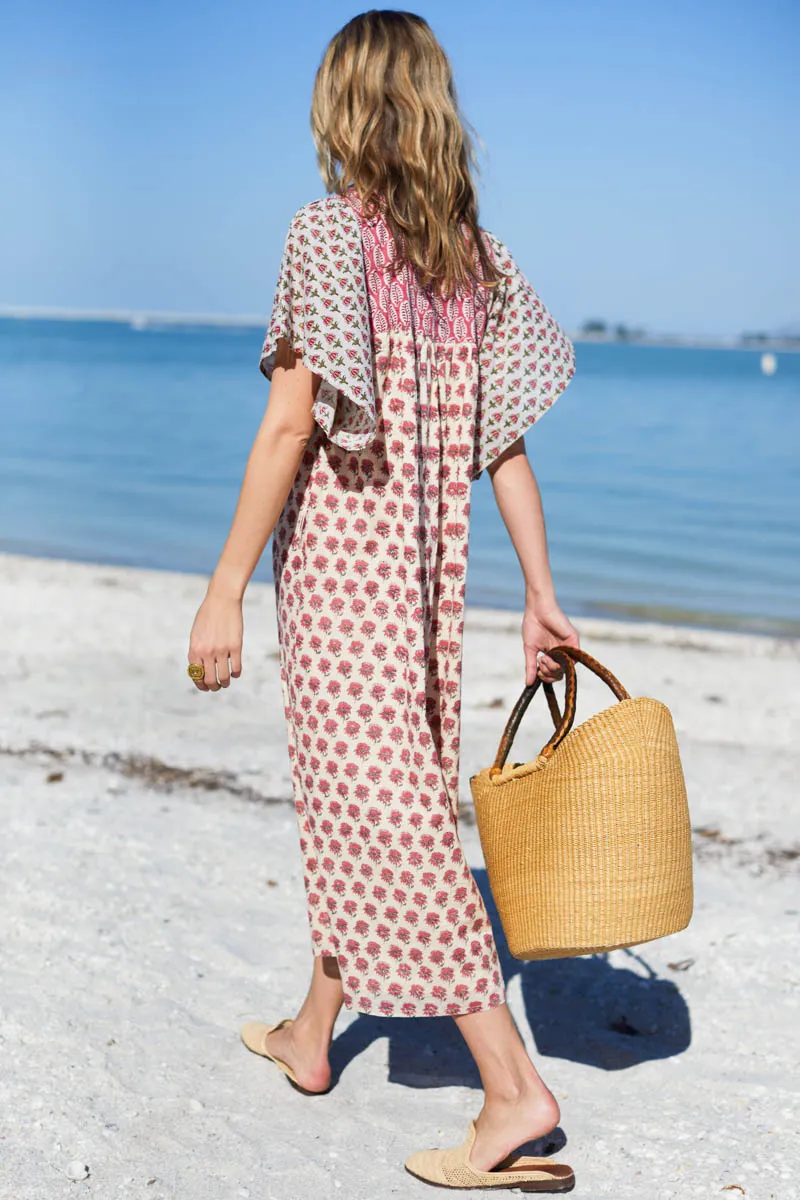 Basalie Midi Dress - Patchwork Rosey Organic sold by Emerson Fry product image thumbnail 2