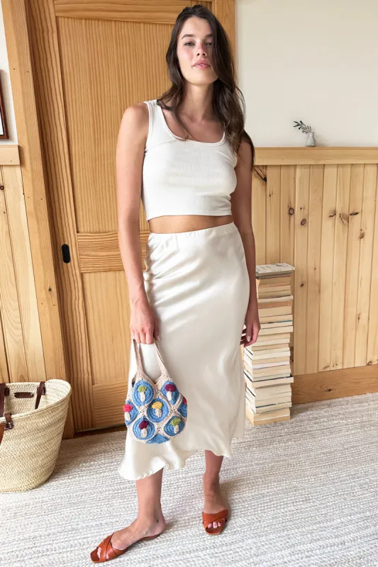 Bias Skirt - Pearled Ivory sold by Emerson Fry