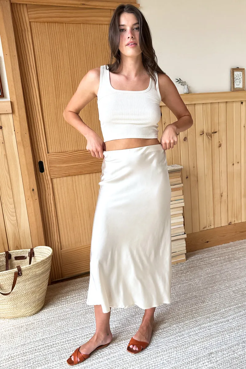 Bias Skirt - Pearled Ivory sold by Emerson Fry product image thumbnail 2