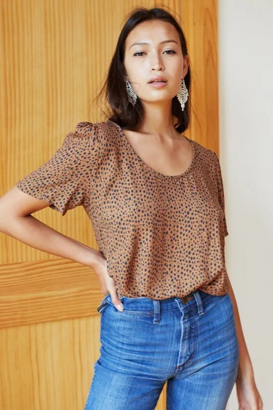 Ava Blouse - Vintage Cheetah sold by Emerson Fry