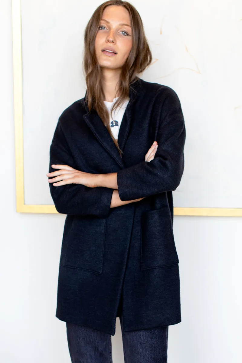 Car Coat - Black Wool Cotton sold by Emerson Fry product image thumbnail 2