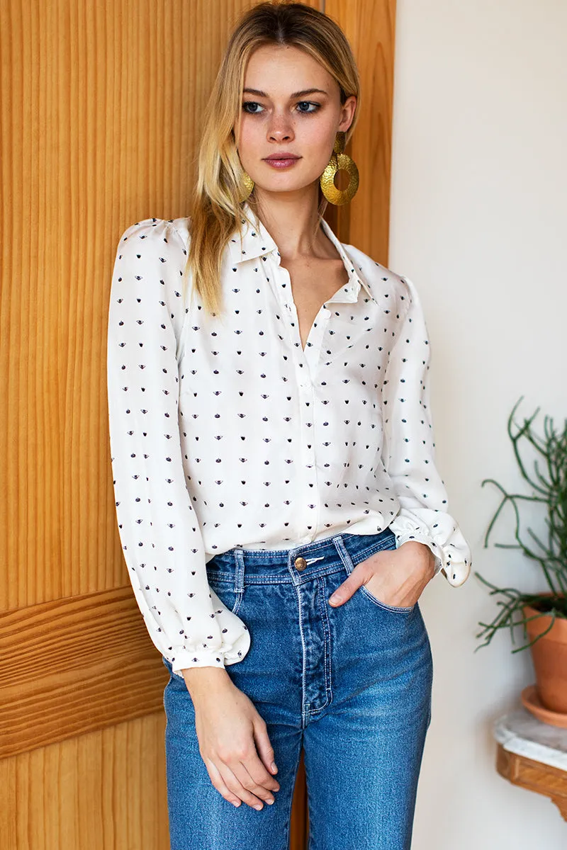 Frankie Blouse - Tiny Bees Silk sold by Emerson Fry product image thumbnail 2