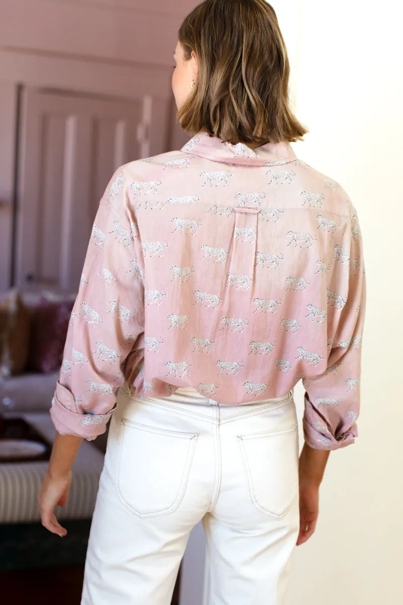 Ryan Shirt - Rose Tan Cheetah Organic sold by Emerson Fry product image thumbnail 5