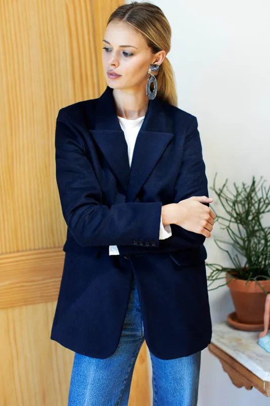 James Blazer - Navy Wool sold by Emerson Fry