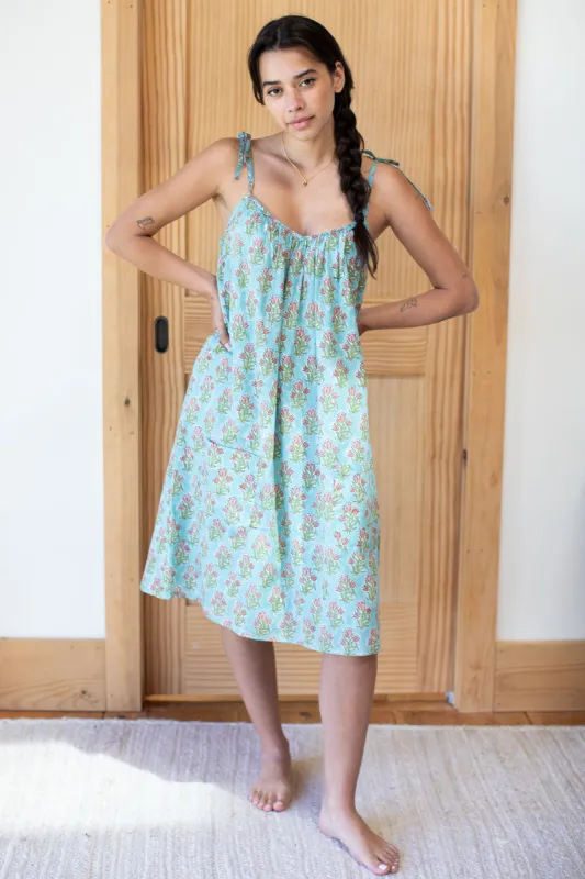Mae Patch Pocket Dress - Tuesday Flowers Organic sold by Emerson Fry