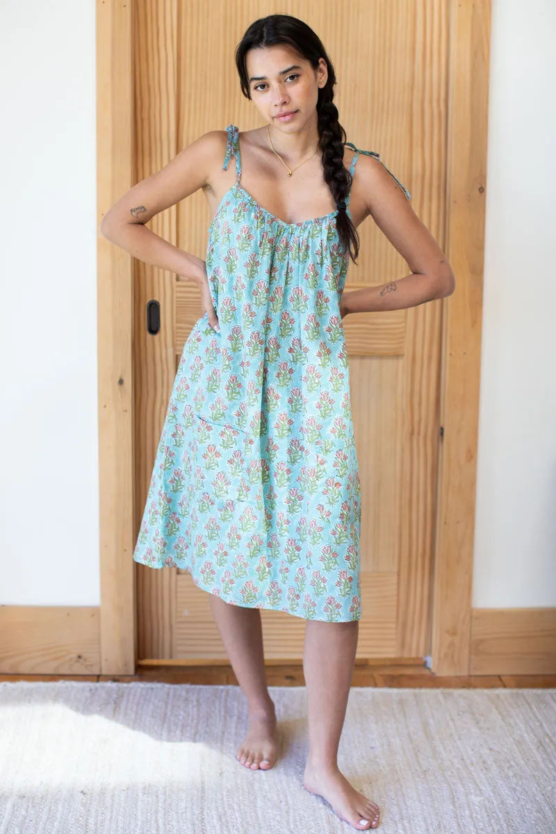 Mae Patch Pocket Dress - Tuesday Flowers Organic sold by Emerson Fry