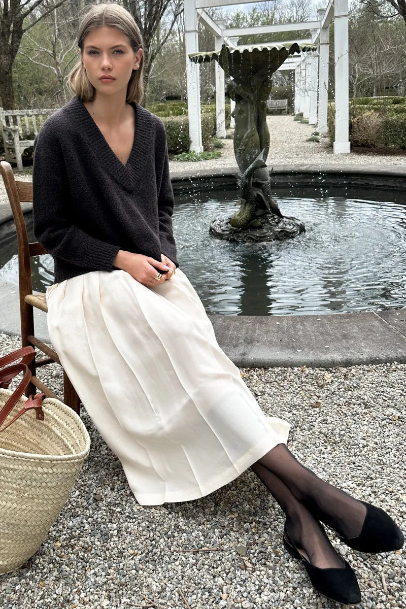 Atelier Pleated Maxi Skirt - Arctic Wolf sold by Emerson Fry product image thumbnail 5