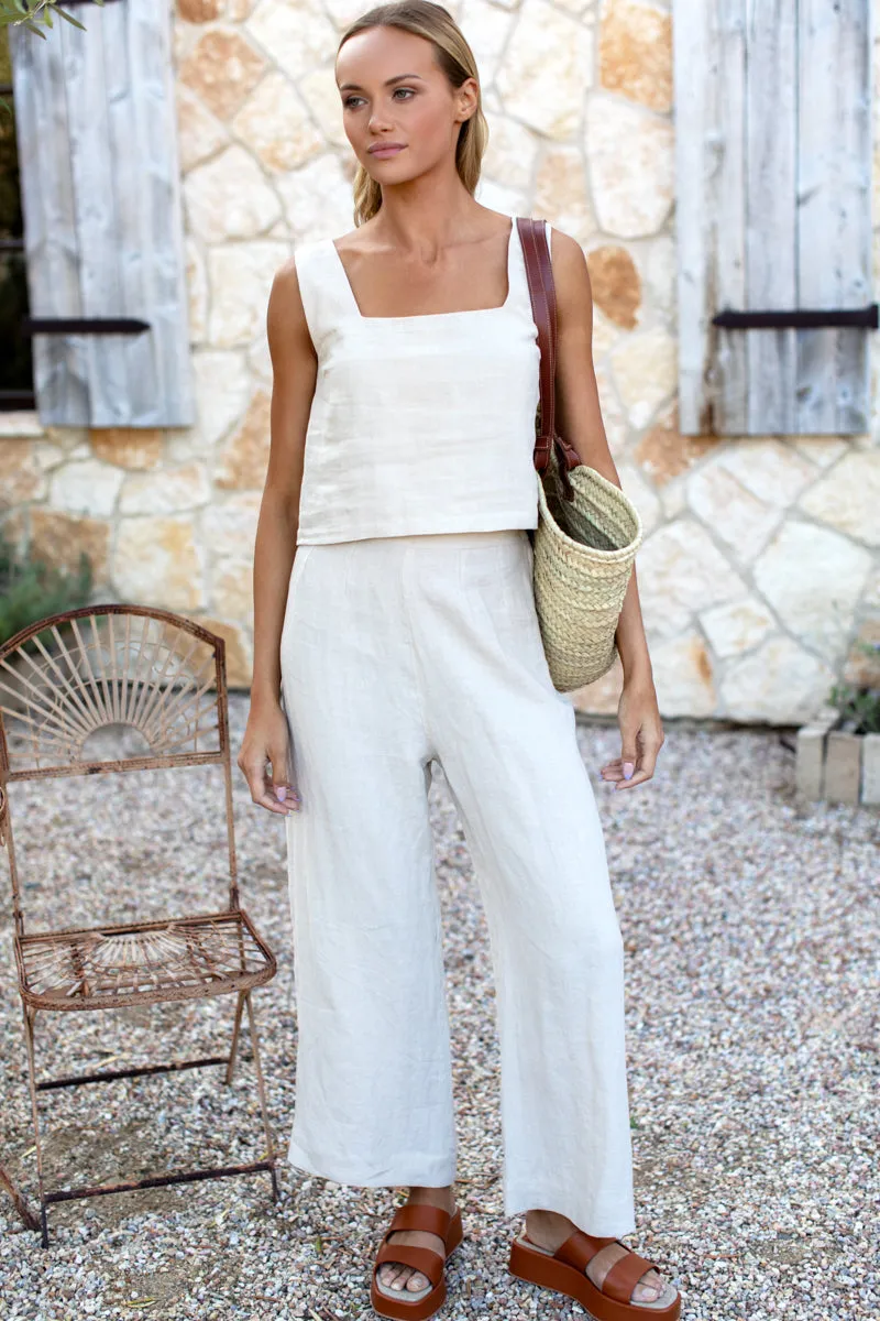 Roma Pant - Natural Linen sold by Emerson Fry product image thumbnail 3
