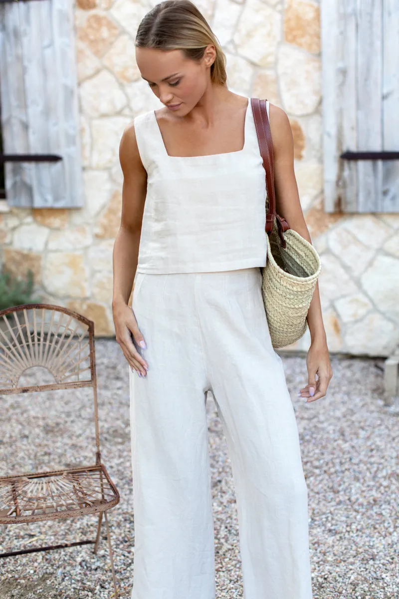 Roma Pant - Natural Linen sold by Emerson Fry product image thumbnail 4