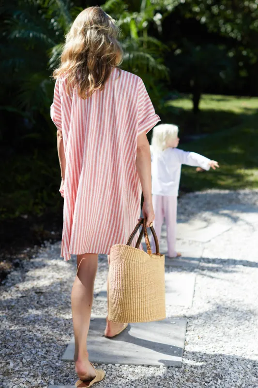 Baja Caftan - Muted Clay Stripe Organic sold by Emerson Fry