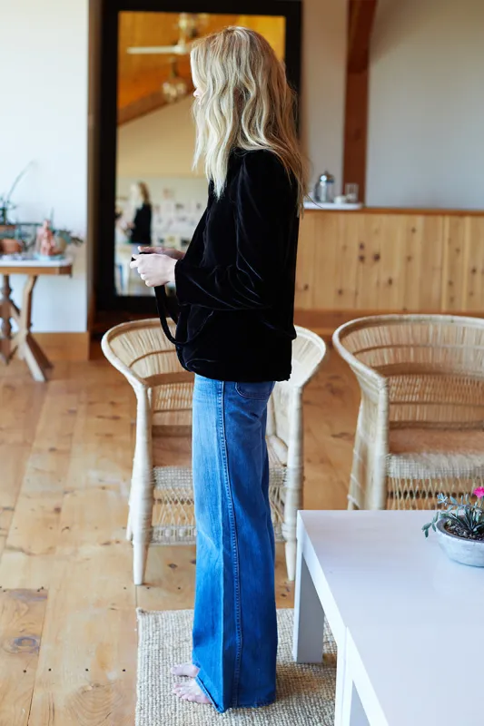 Paris Jacket - Black Silk Velvet sold by Emerson Fry