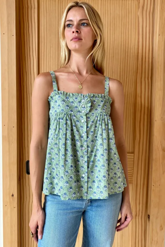Astrid Top - Cornflower Kashmir Organic sold by Emerson Fry