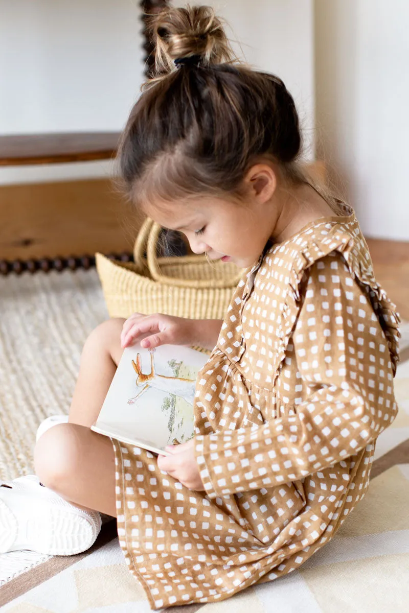 Little Fry Little Dress - Ochre Gingham Organic sold by Emerson Fry product image thumbnail 5