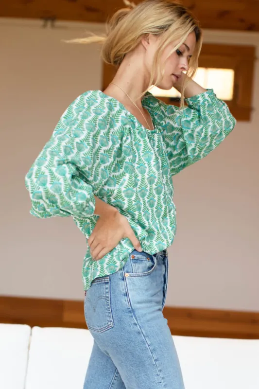 Frances Blouse - Frida Evening Garden Organic sold by Emerson Fry