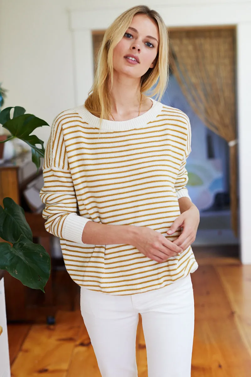 Carolyn Sweater - Marigold Stripe Organic sold by Emerson Fry product image thumbnail 4