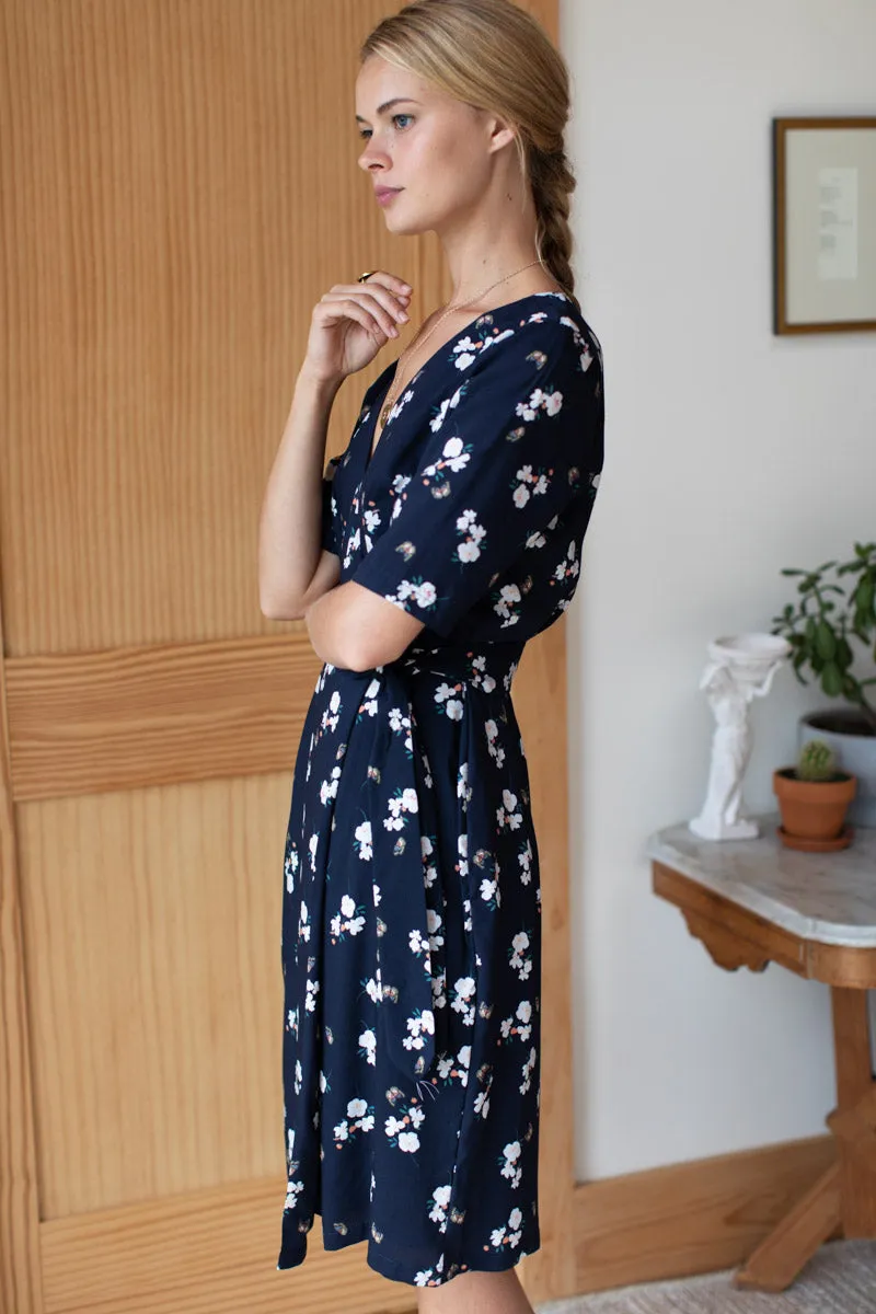 Jules Wrap dress - Butterflies Maritime sold by Emerson Fry product image thumbnail 4
