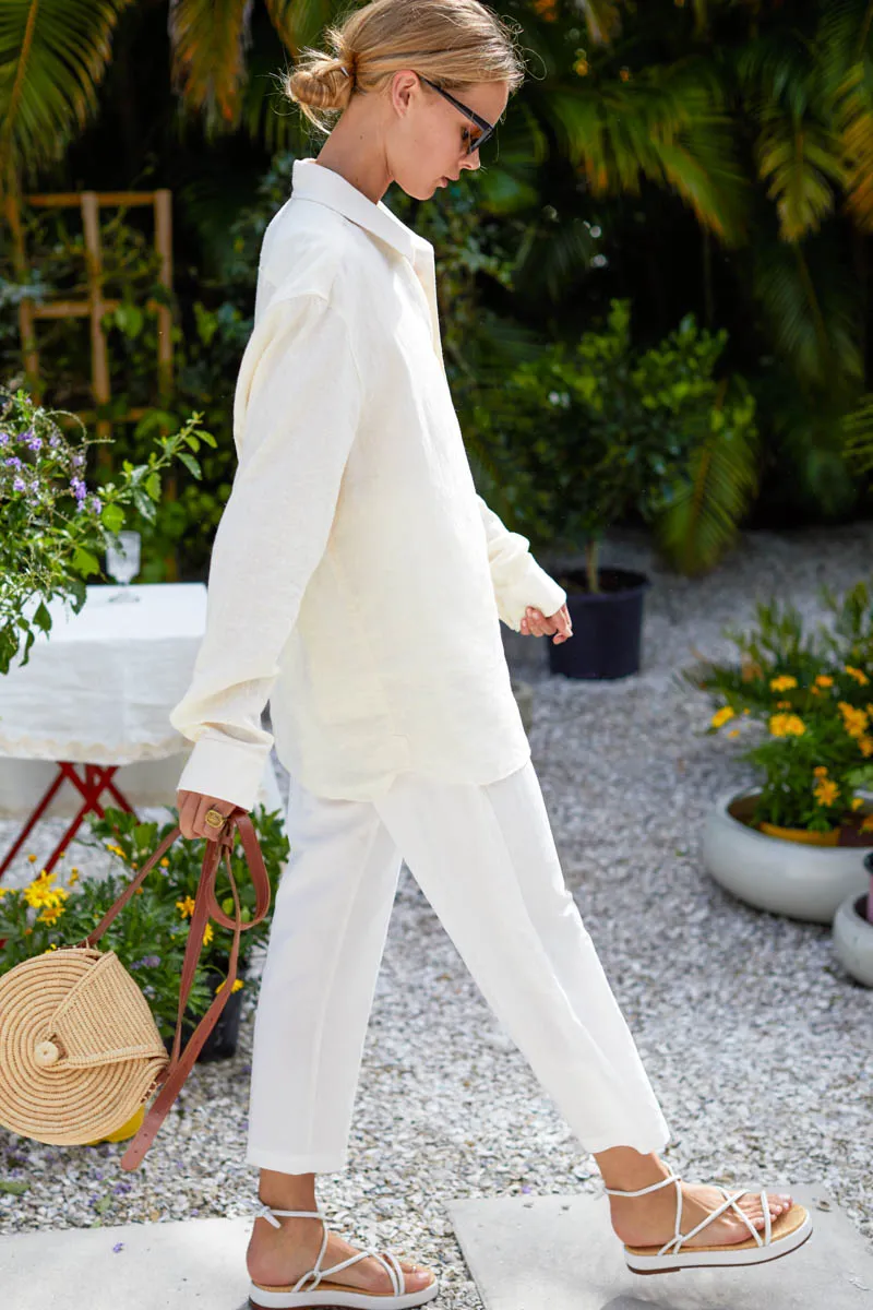 Paris Pant - Salt Linen sold by Emerson Fry product image thumbnail 4