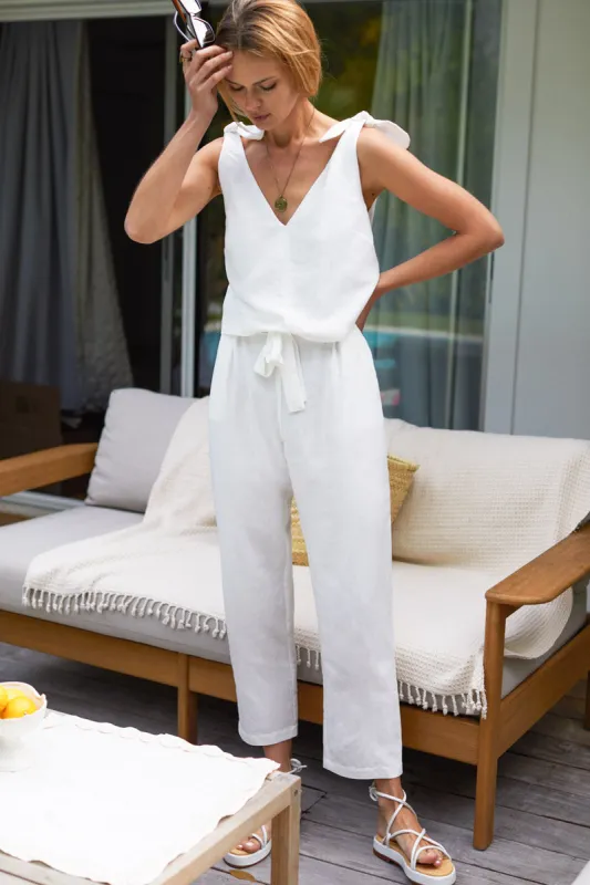 Paris Pant - Salt Linen sold by Emerson Fry