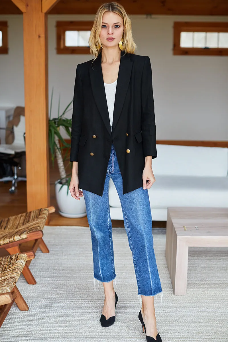 Lee Jacket - Black Linen sold by Emerson Fry product image thumbnail 5