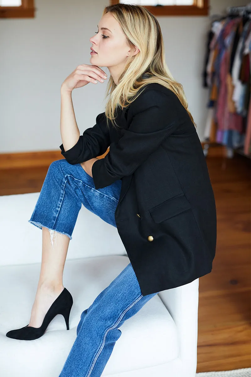 Lee Jacket - Black Linen sold by Emerson Fry product image thumbnail 2