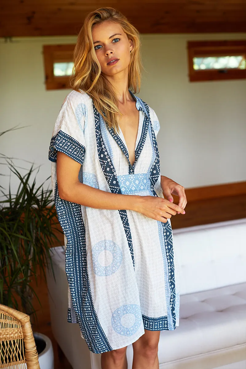 Emerson Short Caftan - Cerulean Organic sold by Emerson Fry product image thumbnail 2