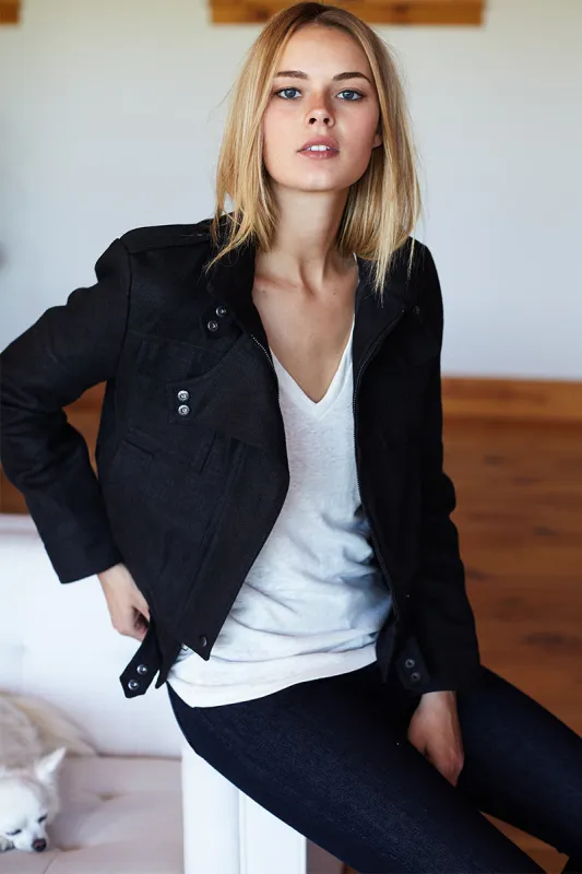 Emerson Moto - Black Linen sold by Emerson Fry