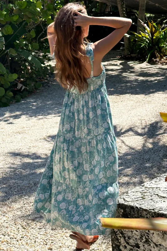 Sara Tier Dress - Allium Azure sold by Emerson Fry