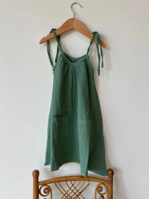 LIttle Fry Sunshine Dress - Green Organic made by Emerson Fry