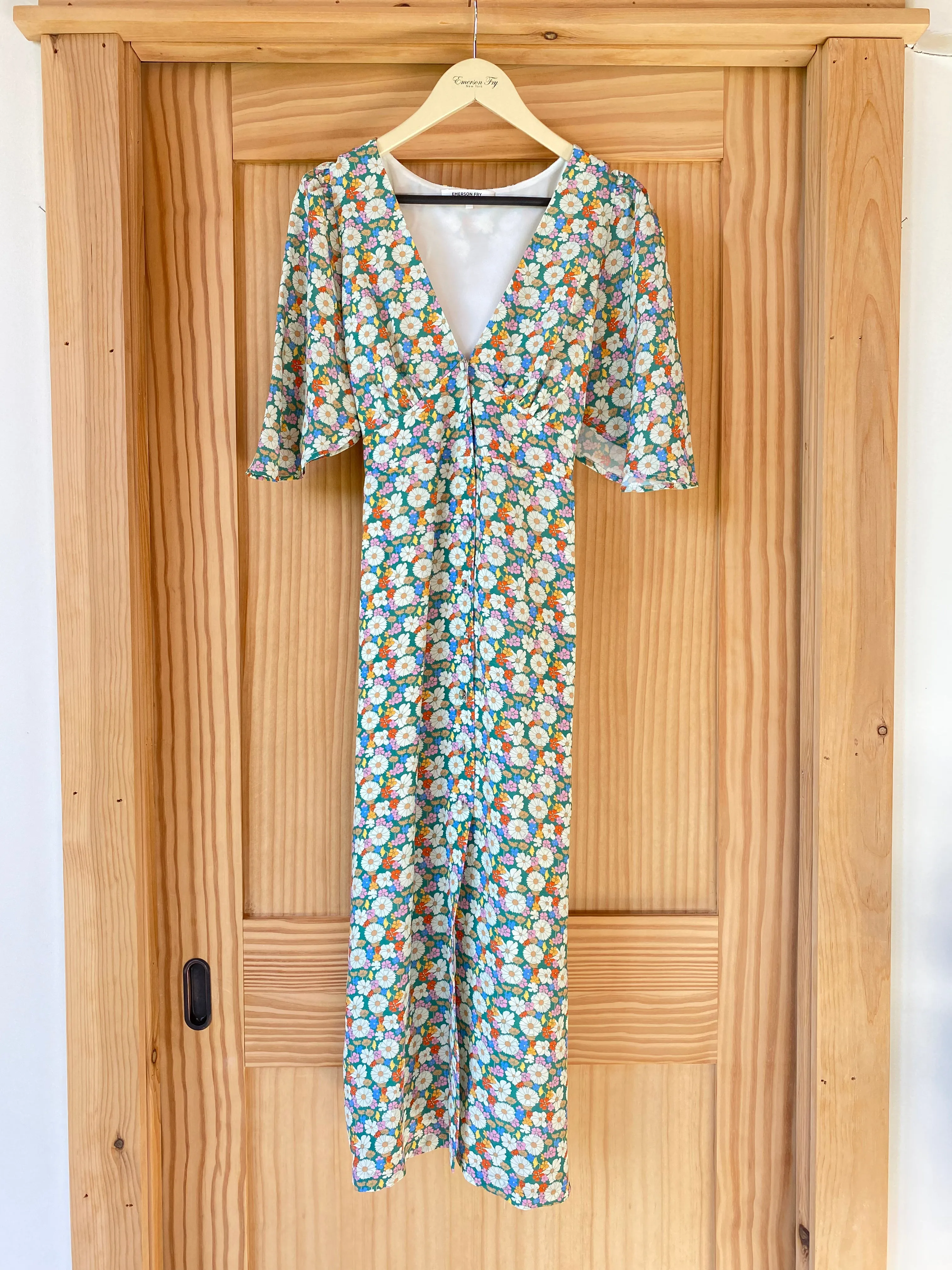 Juney Angel Sleeve Dress - Meadow Flower Print sold by Emerson Fry product image thumbnail 3