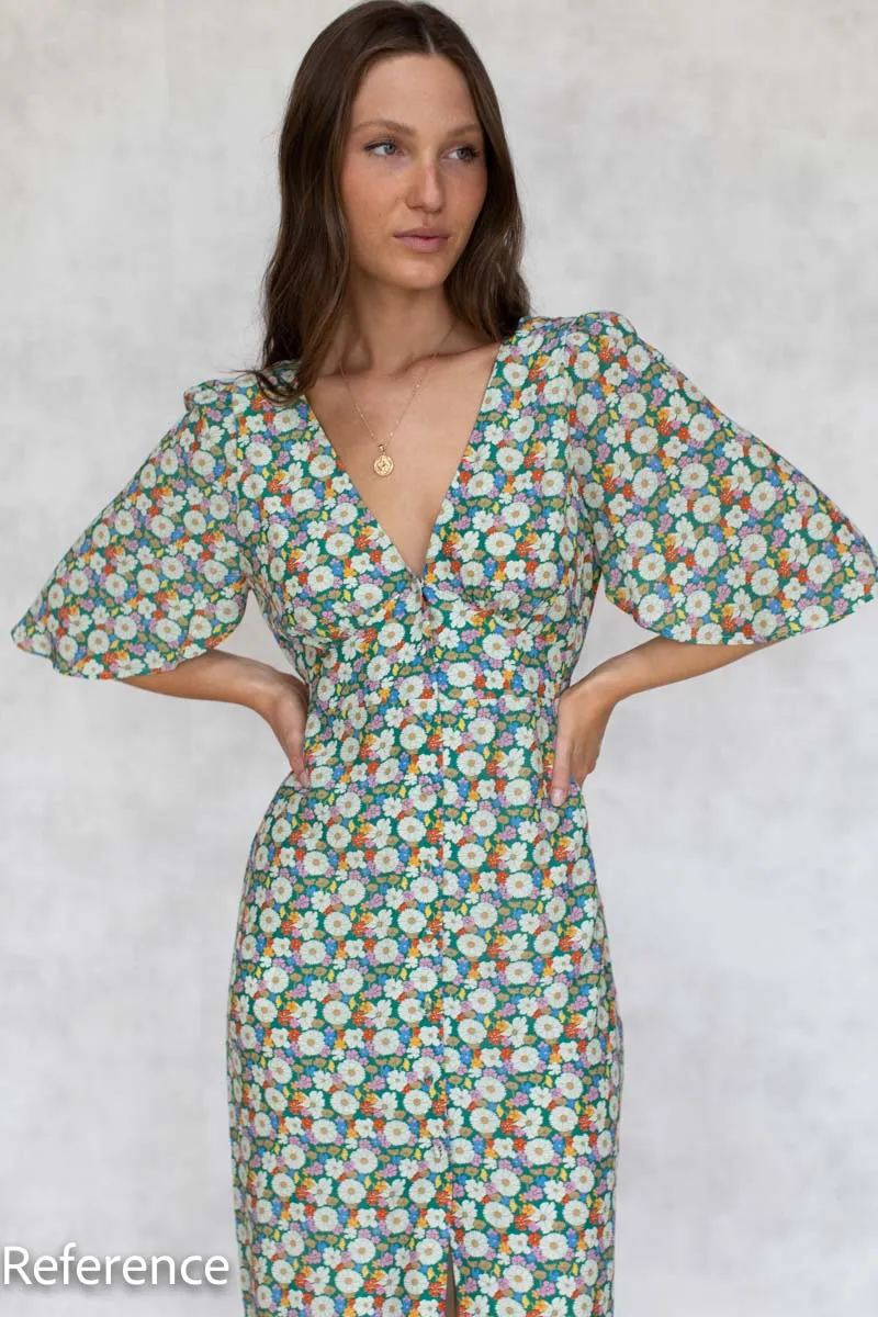 Juney Angel Sleeve Dress - Meadow Flower Print sold by Emerson Fry product image thumbnail 2