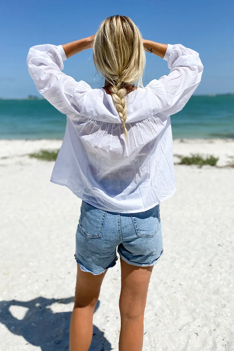 Laurent Blouse - White Organic sold by Emerson Fry product image thumbnail 3