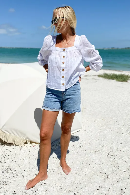 Laurent Blouse - White Organic sold by Emerson Fry