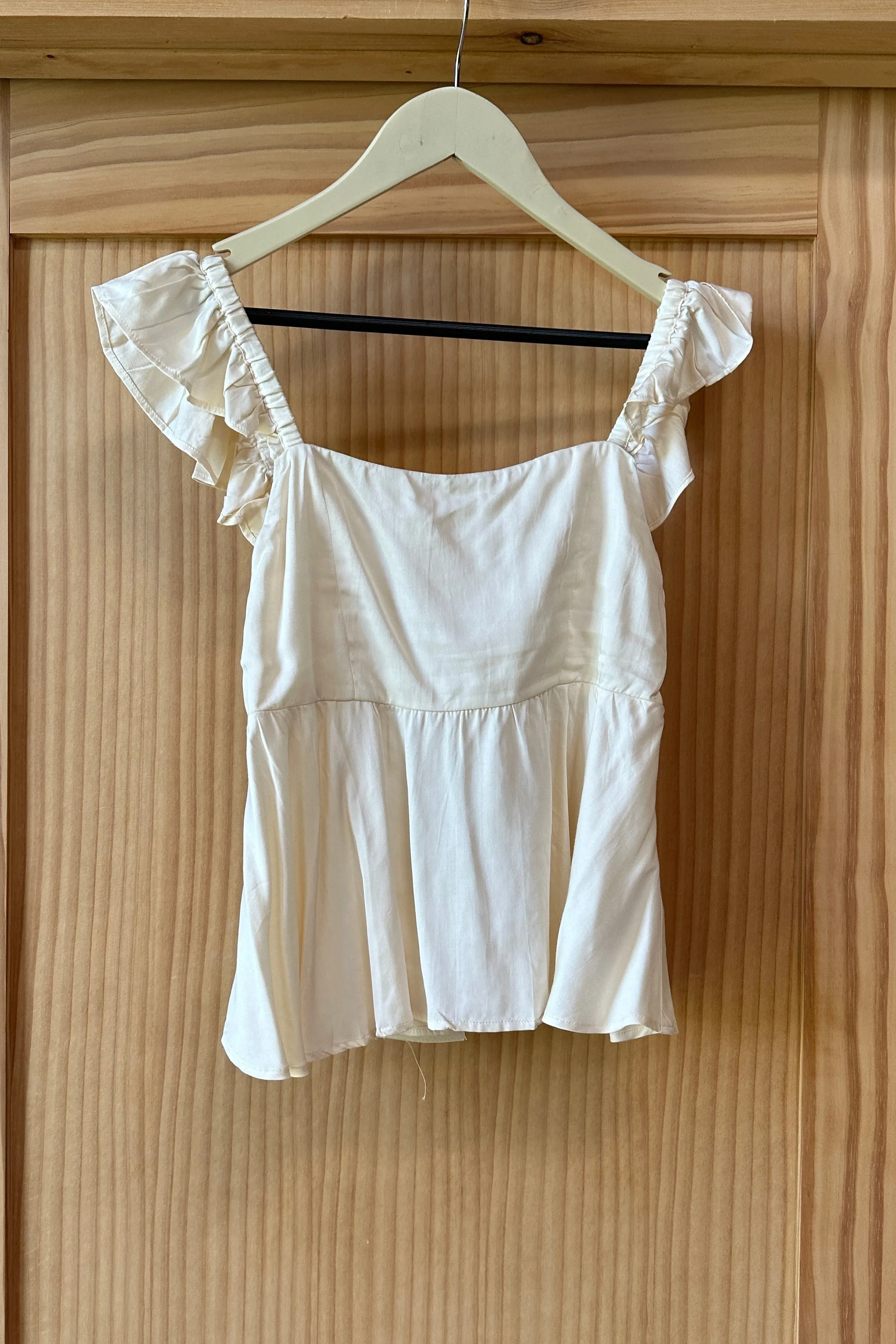 Sara Frill Top - Pearled Ivory sold by Emerson Fry product image thumbnail 4