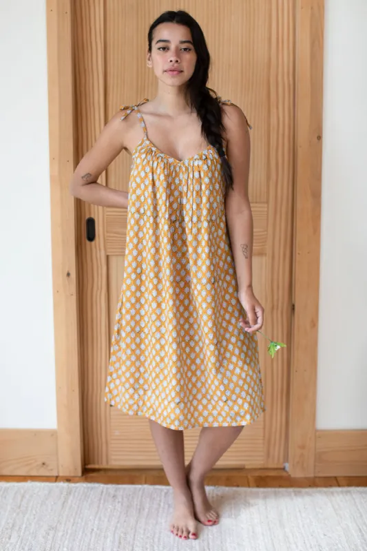 Mae Patch Pocket Dress - Sisters Yellow Organic sold by Emerson Fry