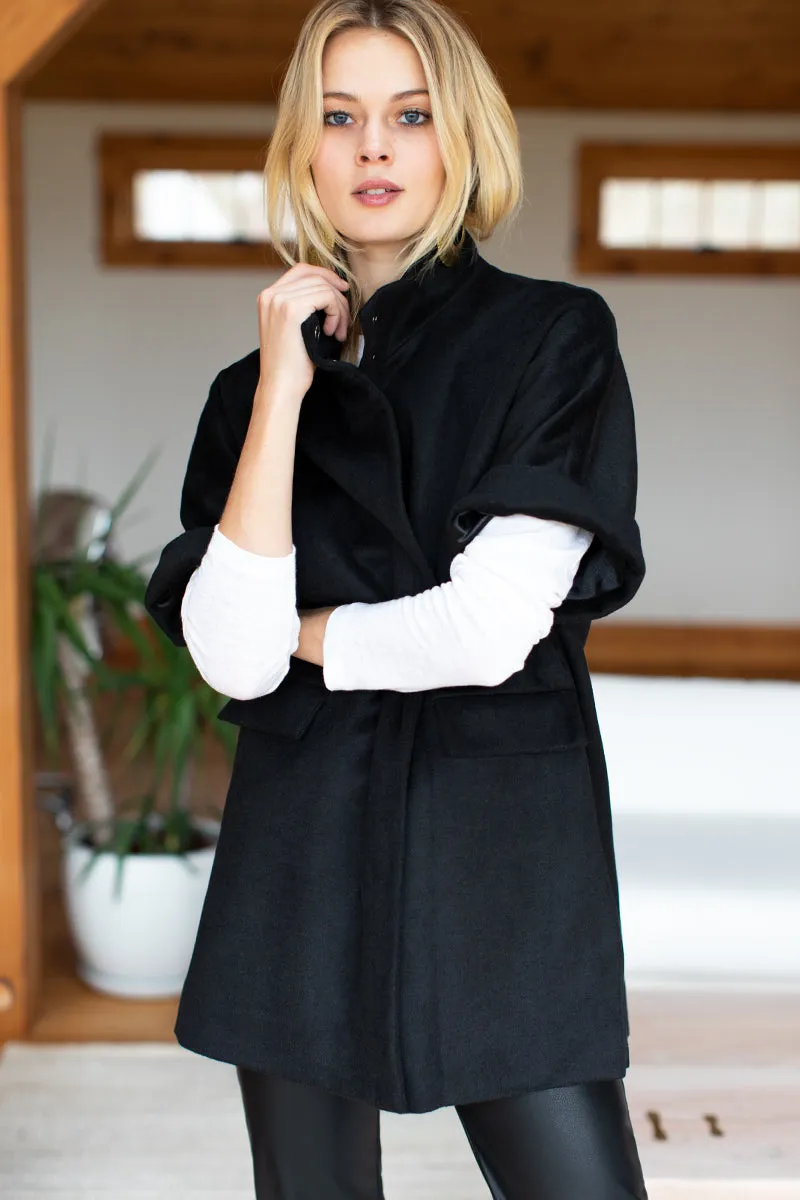 Layering Jacket - Black Wool Cashmere sold by Emerson Fry product image thumbnail 2