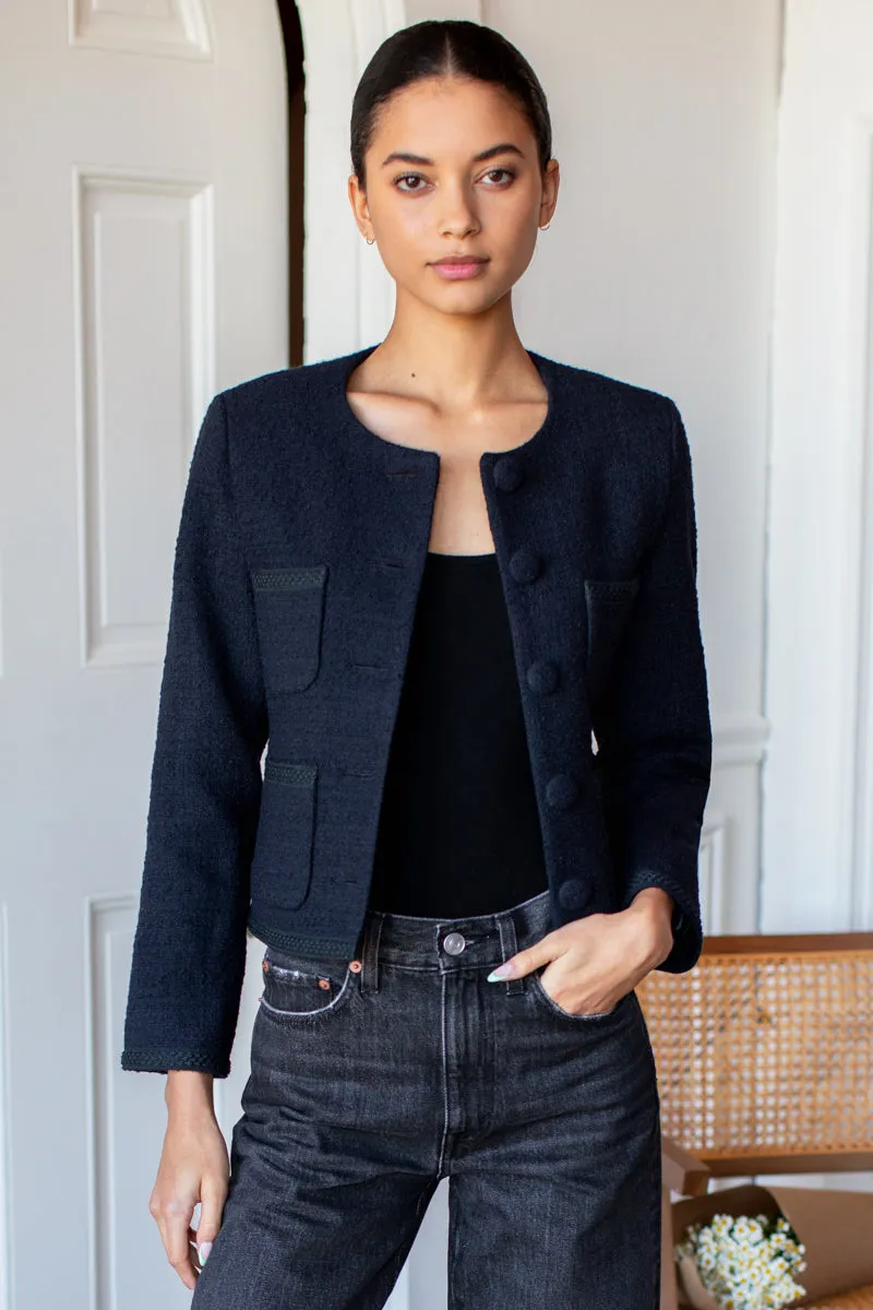 Tweed Jacket - Midnight sold by Emerson Fry product image thumbnail 2