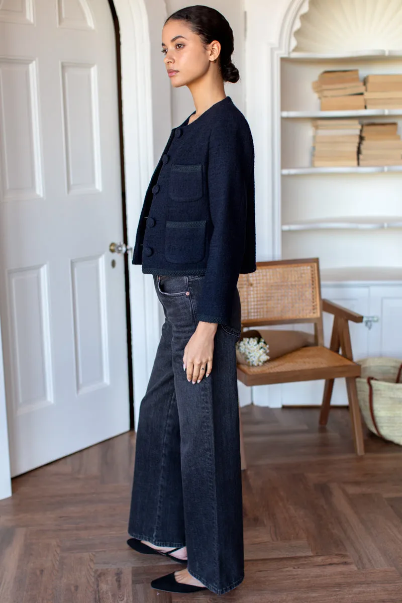 Tweed Jacket - Midnight sold by Emerson Fry product image thumbnail 5